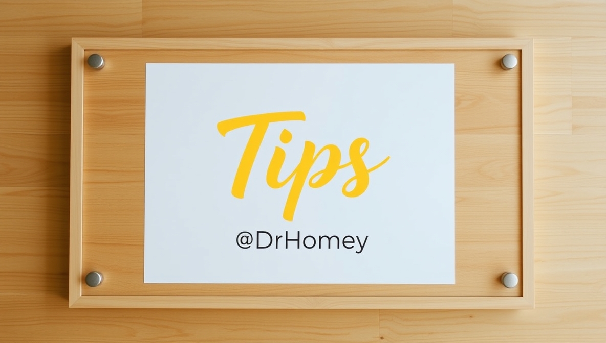 tips drhomey