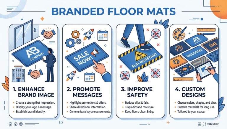 Branded floor mats