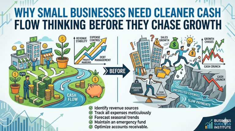 Why Small Businesses Need Cleaner Cash Flow Thinking Before They Chase Growth