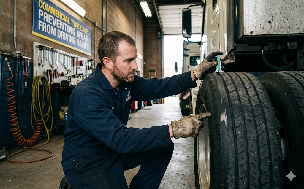Commercial Tyre Care: Preventing Wear from Driving Habits